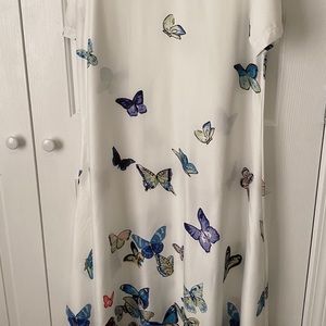 Full length summer dress. Butterflies on bottom half front& back are same.New